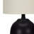 Lighting, 17"H, Table Lamp, Black Ceramic, Ivory / Cream Shade, Transitional