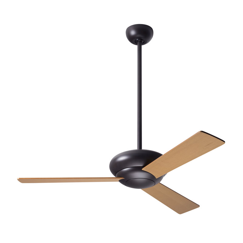 Altus Downrod Ceiling Fan, Dark Bronze, Maple, Handheld Remote Control (2-wire)