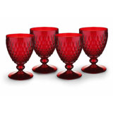 Villeroy & Boch Boston Colored Lead Free Crystal Goblet Set