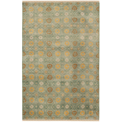 Rectangle Rectangle 6' X 9' Wool Area Rug