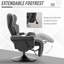 Fauteuil inclinable pivotant manuel avec deux porte-gobelets