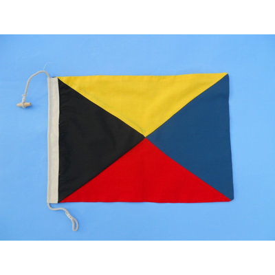 Décoration murale drapeau nautique en tissu lettre z