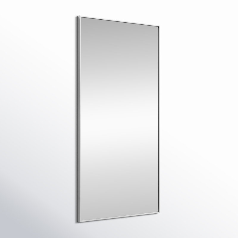 Sabine Metal Rectangle Wall Mirror, 60" x 30", Silver