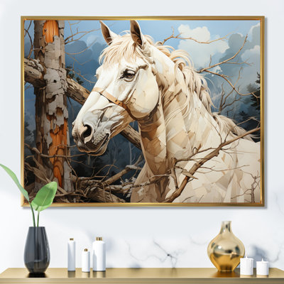 Beige Horse Spirit Of Equus - Animals Canvas Art Print