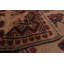 Tapis intérieur de couleur rouge/brun clair 6 pi 8 po x 9 pi en laine noué la à la main one-of-kind Isolde