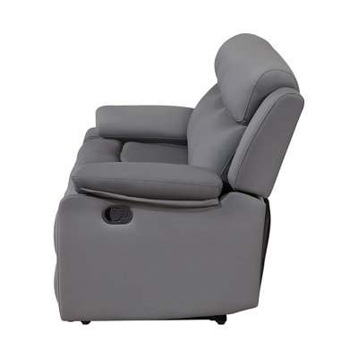 Blanche Grey Glider Recliner With LED
