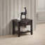 Ensemble de table d'appoint 3 pièces avec finition espresso et salon 1 table basse 2 tables de bout Tiroirs classiques en bois