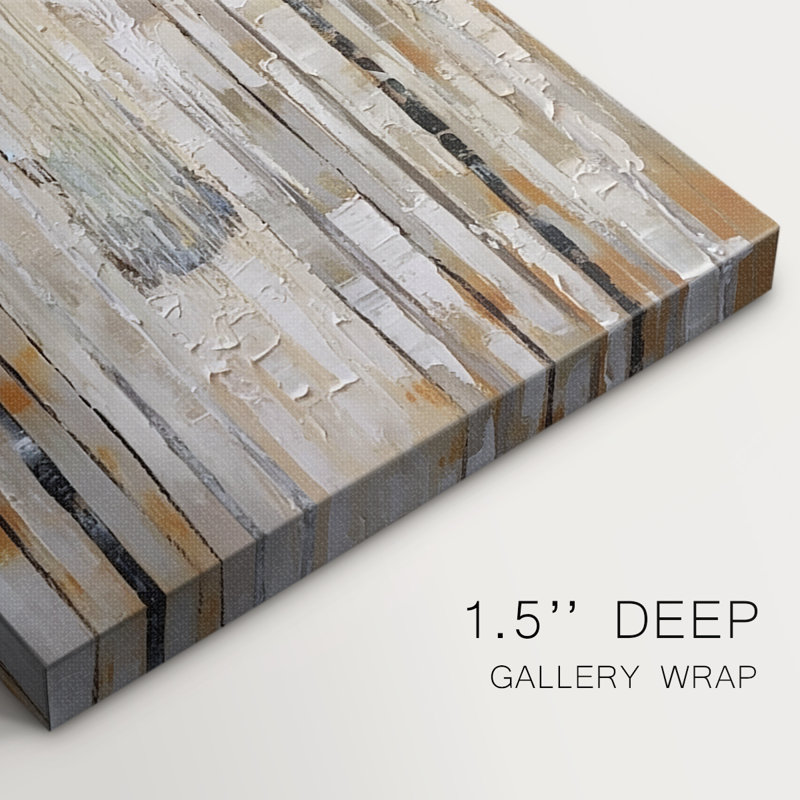 ABSTRACT Series CMXLV - Toile tendue avec châssis Premium - Prêt à être accroché, H 12 po x l 8 po