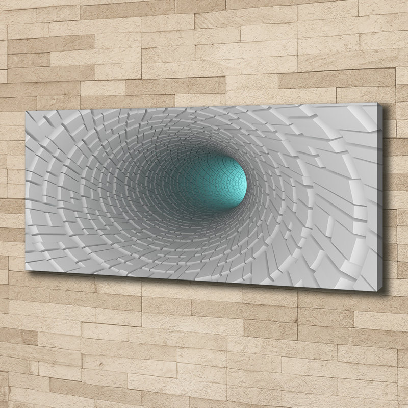 3D Tunnel - Wrapped Canvas Print