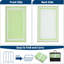 Tapis d'extérieur réversible 8 x 10 pi - Tapis de paille en plastique avec bordure et festons imperméable avec sac et piquets pour patio, véhicule récréatif et pique-nique-2115308237-2115308236
