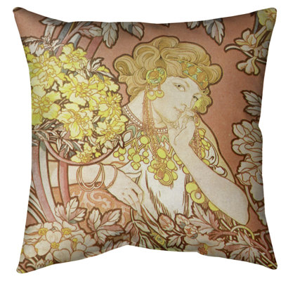 Coussin de sol Alfonsus Mucha