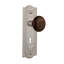 Meadows Plate with Decorative Keyhole and Brown Porcelain Door Knob-480223168