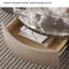 Table basse simple ronde en pierre supercristalline-123429581