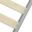 Lit superposé simple au-dessus de double en bois gris, équipé et doté de caractéristiques, construction en pin robuste, peut être divisé en deux pour plus de commodité, pas de sommier nécessaire, rampe supérieure - protection de la longueur, bas