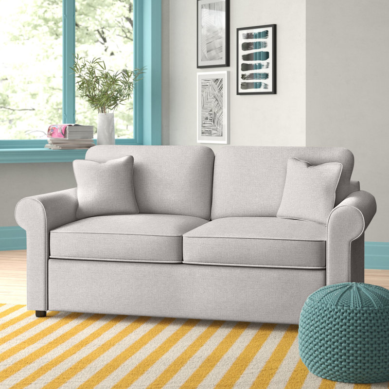 Warrington Upholstered 76'' Sofa, Cast Silver Sunbrella®