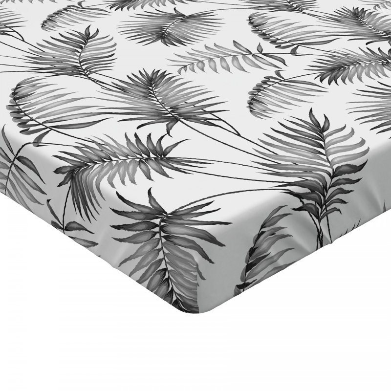 Drap-housse floral naturel/fleur, Drap-housse simple TG