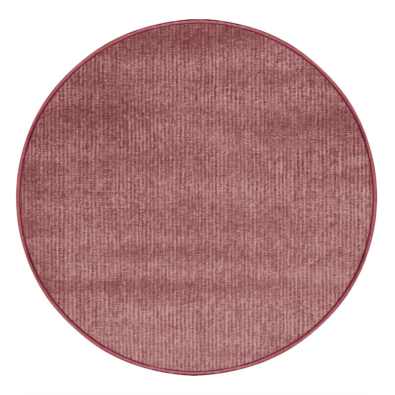 Tapis abstrait lavable à la machine, Rond 3 pi