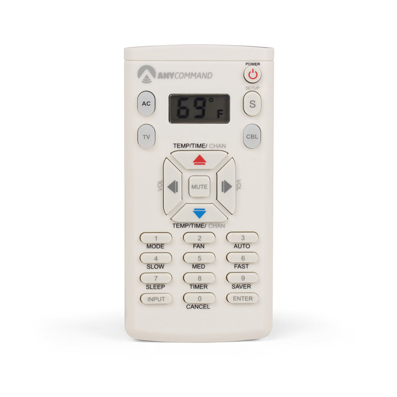 ANYCOMMAND Universal White Remote for Air Conditioner and TV