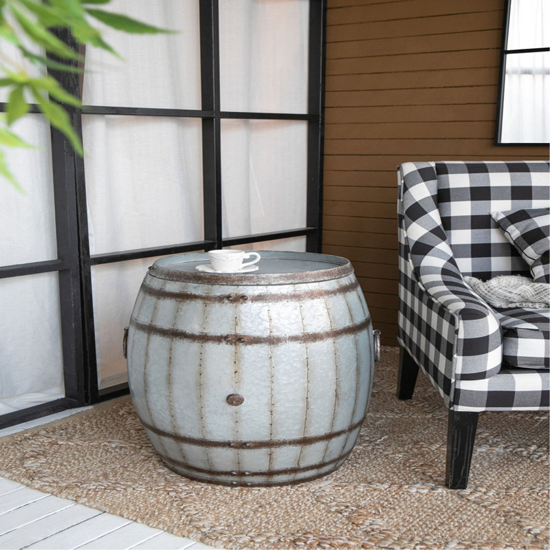 Table d'appoint cylindrique 22,5 x 22,5 x 26 po