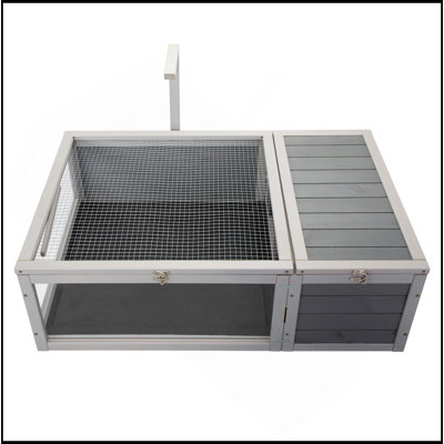 Tortue en bois pour tortue avec plateau amovible et plateau pour l'intérieur et l'extérieur