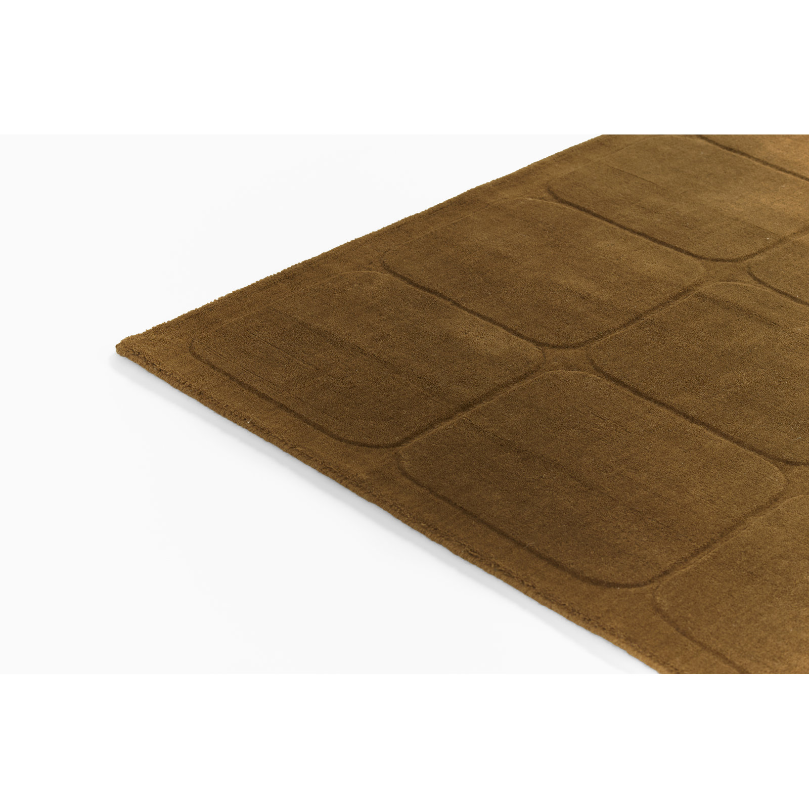 Aldery Copper Hand-Loomed Geometric Wool Rug, 6' X 9'