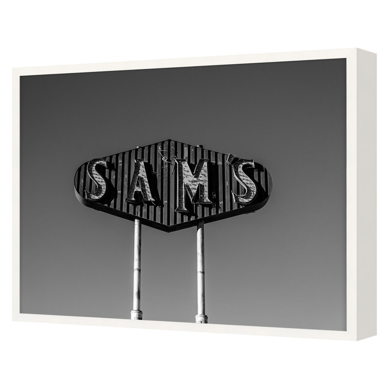 Sams Print by Burgess, Andy, White Single Picture Framed, 29'' H x 36'' W