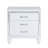 Nightstands With Mirror Frame Accents, Bedside Table With Two Drawers And One Hidden Drawer, End Table With Crystal Pull