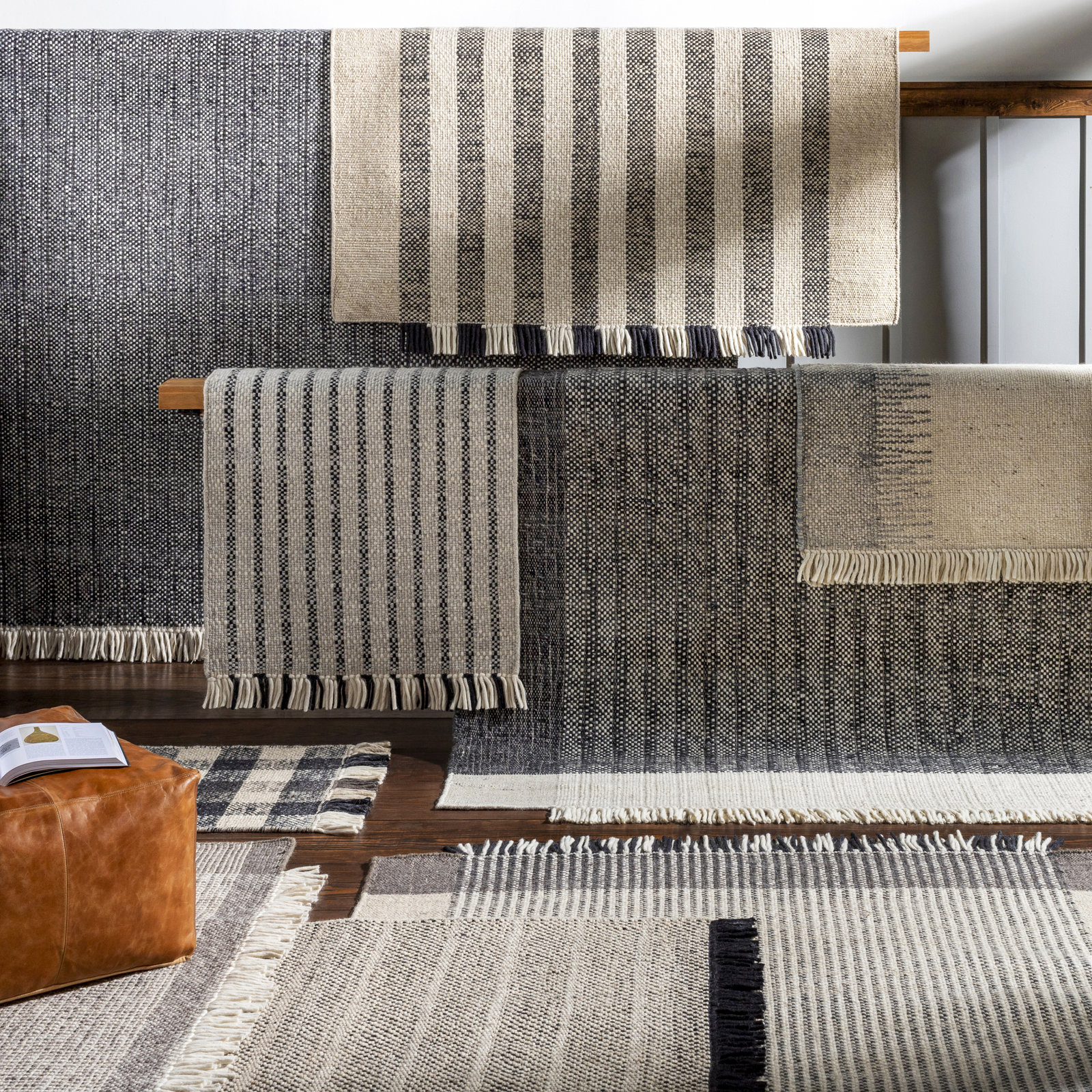 Cordelia Hand-Woven Plaid Rug, Runner 2'6" x 8'