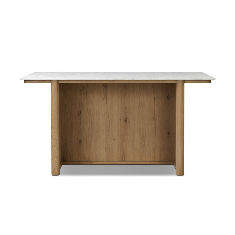 Fatima Kitchen Island-Aged Natural Oak