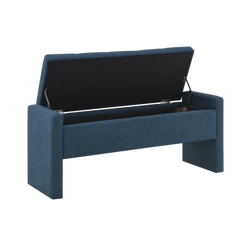Banc de lit moderne avec rangement, Marine