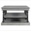 Table basse en bois 55,1 "avec pieds, 2 tablettes de rangement ouvertes, table de salon moderne