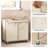 153L Large Laundry Hampers,Rolling Laundry Hamper with Handles