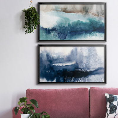" Shifting Shores " 2 - Pieces Painting Print