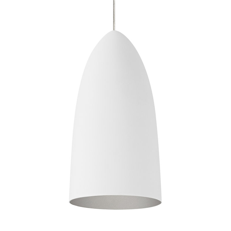 Signal 1 - Light Pendant, Rubberized White/Platinum, No