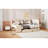 Upholstered Daybed With Drawers, Shelves, Flip Cabinets & Side Table-1339859429