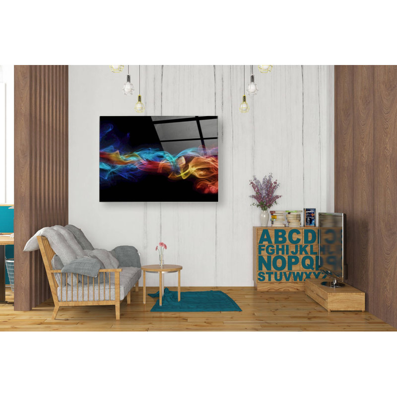 Art mural en verre acrylique «Dynamic Haze», H 24 po x l 36 po x P 0,2 po