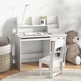 Desk And Chair Set With Storage