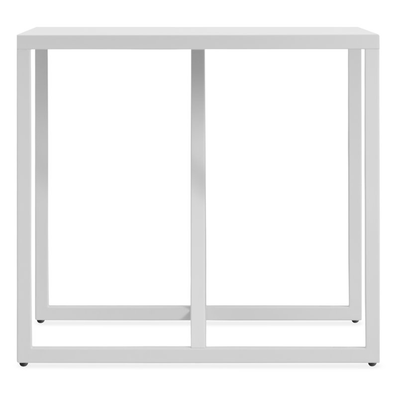 Strut End Table, White