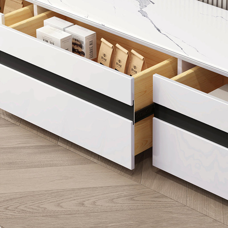 Abberbury, 11.81"H x 86.61"L x 11.81"W, White/Black/Gray