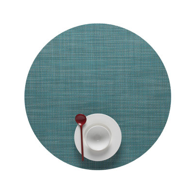 Vinyl No Pattern And Not Solid Colour Round Placemat