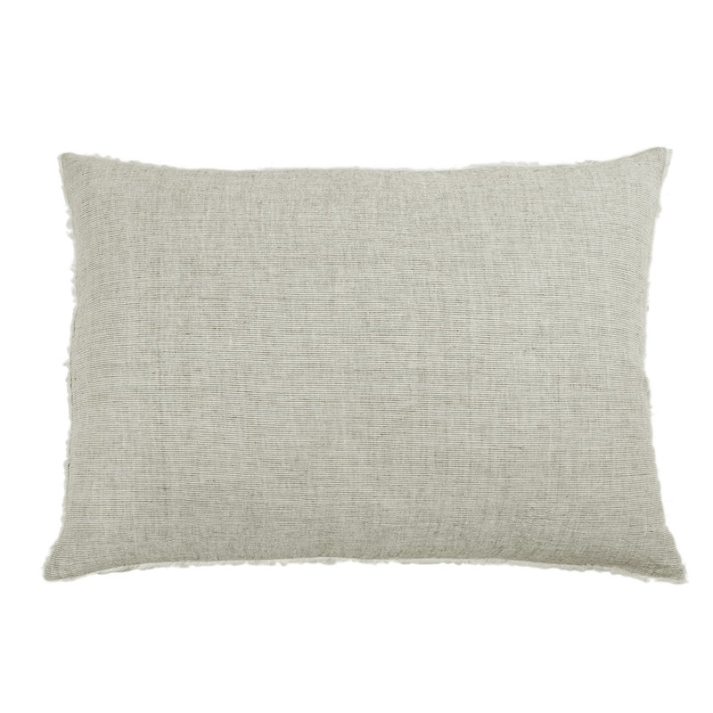 Logan Navy/Olive/Terra Cotta/Charcoal Linen Piece Sham, Standard, Olive
