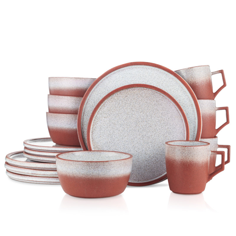 Service de table 16 pièces Stone Lain Vince, Rouge