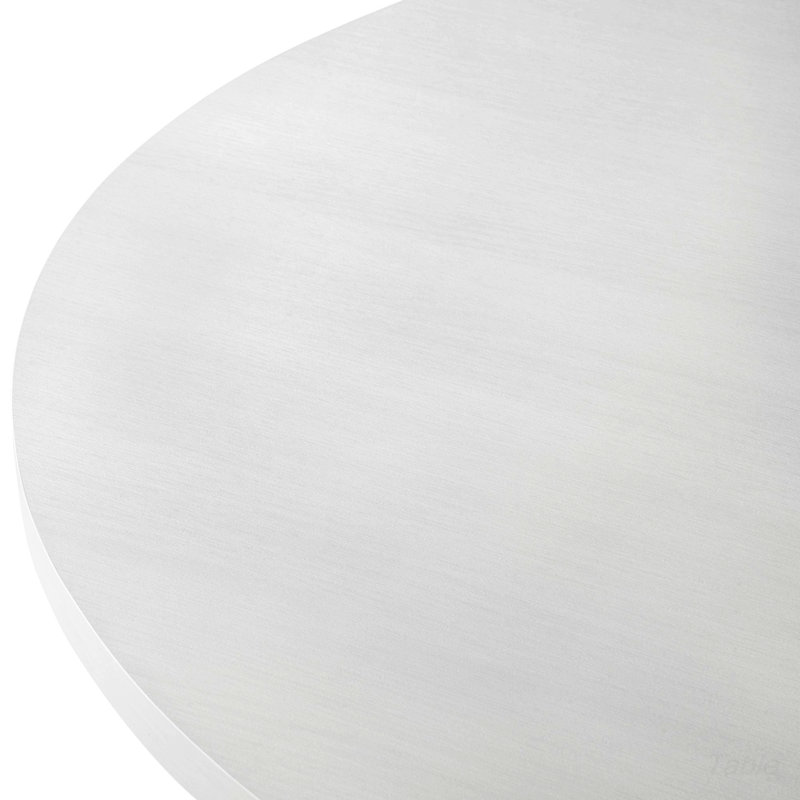 Table de salle à manger Edo, White, Blanc