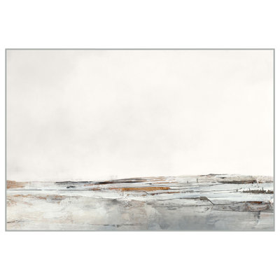 «Tide Impressions - Small» par Thom Filicia, peinture sur toile à cadre flottant