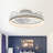 Cezka 20" Modern Flush Mount Reverisible Ceiling Fan with Light and Remote, Dimmable LED Ceiling Fan-426096825