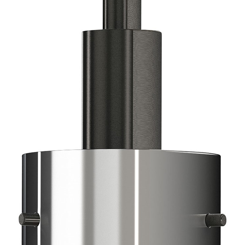 Rennen 1 - Light Black/Silver Single Pendant