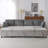 113.4" Sectional Sofa Pull-Out Sofa Bed Versatile Sofa Sleeper With Large Storage Space-552402276
