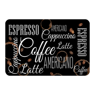 Coffee Shop Synthetic Water Resistant Anti-Fatigue Non-Skid Kitchen Mat
