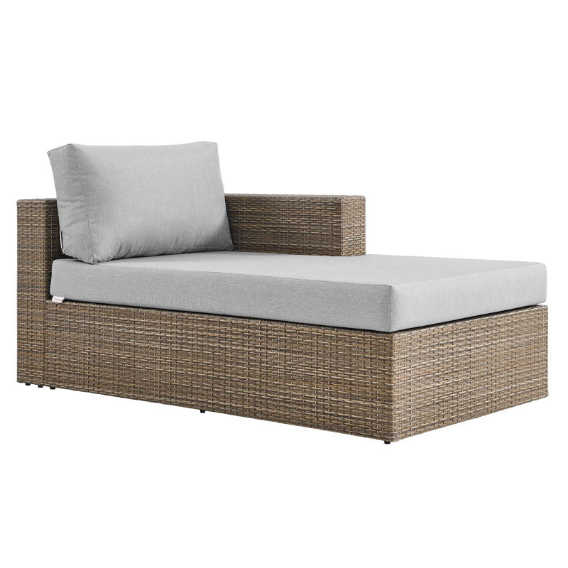 Modway Convene Outdoor Patio Outdoor Patio Right-Arm Chaise, Gray