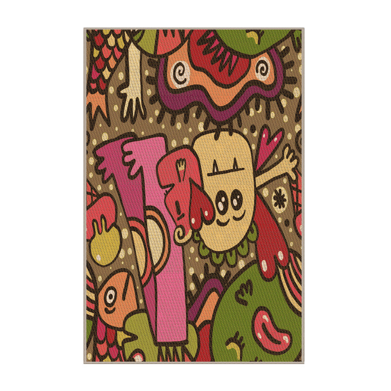 Washable Indoor Rug, Rectangle 2' x 4'